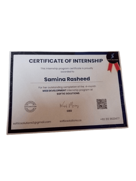 Certificate of Internship